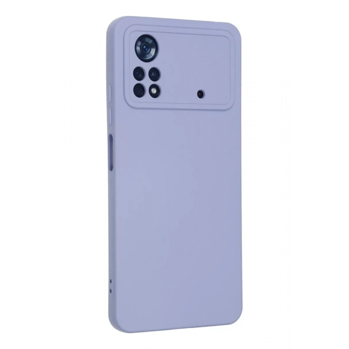 Xiaomi Poco X4 Pro 5G Kılıf Nano içi Kadife Silikon - Lila