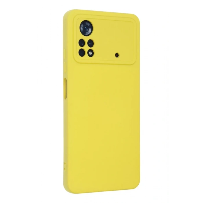 Xiaomi Poco X4 Pro 5G Kılıf Nano içi Kadife Silikon - Sarı
