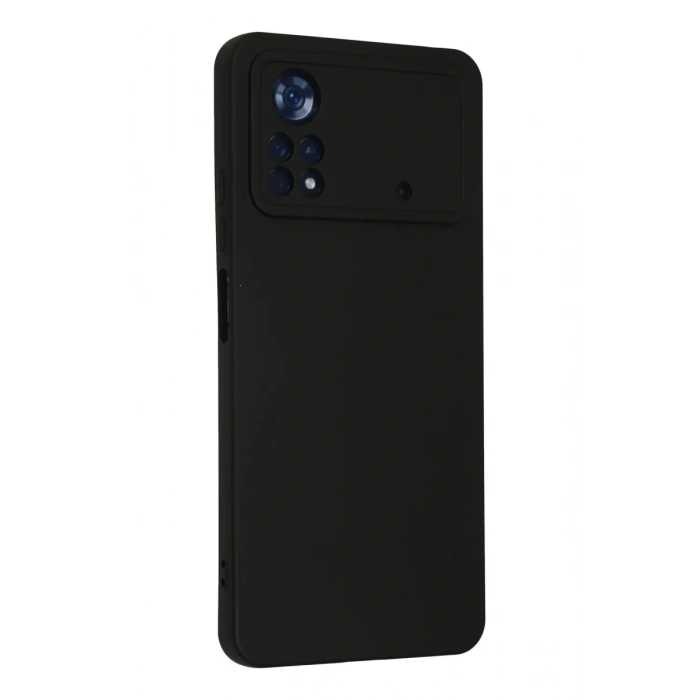 Xiaomi Poco X4 Pro 5G Kılıf Nano içi Kadife Silikon - Siyah