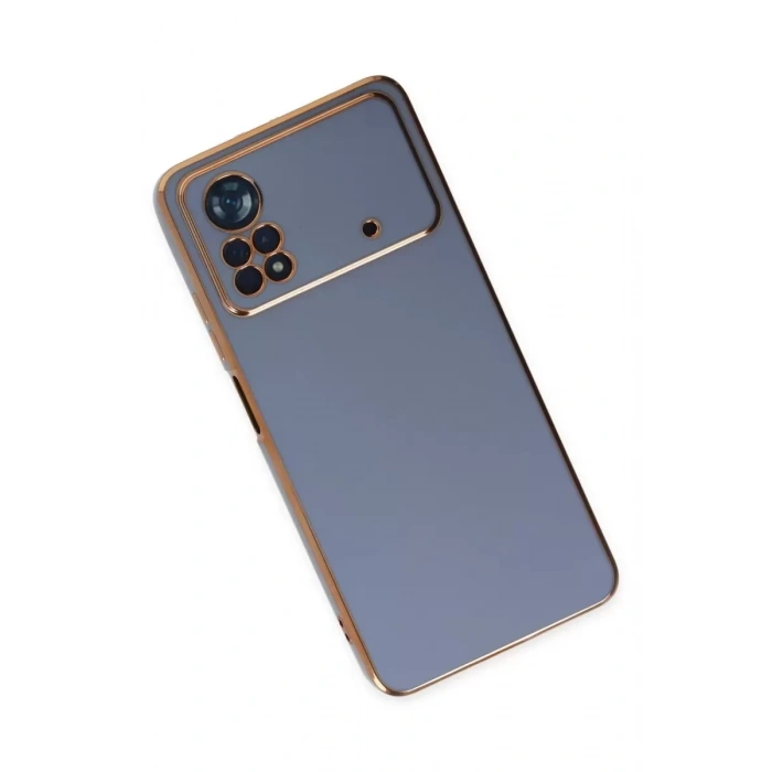 Xiaomi Poco X4 Pro 5G Kılıf Volet Silikon - Mavi