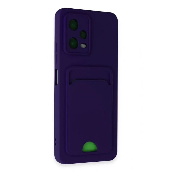 Xiaomi Poco X5 5G Kılıf Kelvin Kartvizitli Silikon - Derin Mor