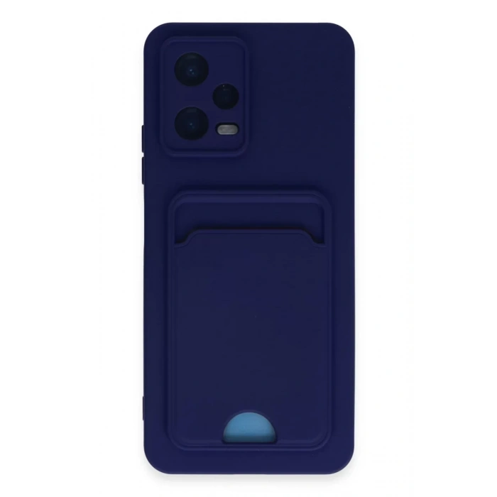 Xiaomi Poco X5 5G Kılıf Kelvin Kartvizitli Silikon - Lacivert