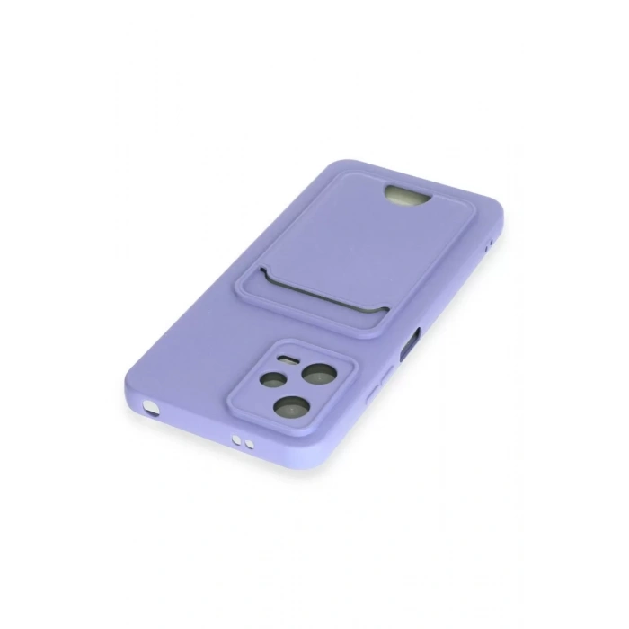 Xiaomi Poco X5 5G Kılıf Kelvin Kartvizitli Silikon - Lila