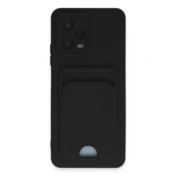 Xiaomi Poco X5 5G Kılıf Kelvin Kartvizitli Silikon - Siyah