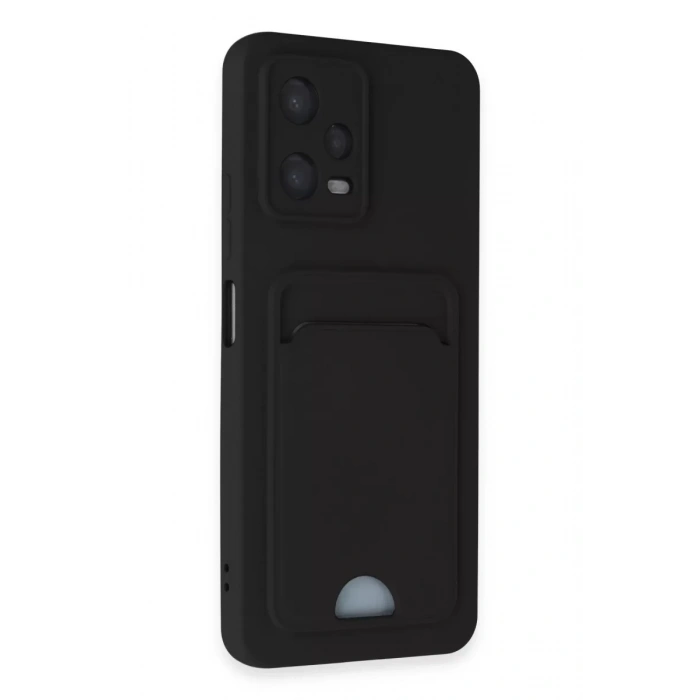 Xiaomi Poco X5 5G Kılıf Kelvin Kartvizitli Silikon - Siyah