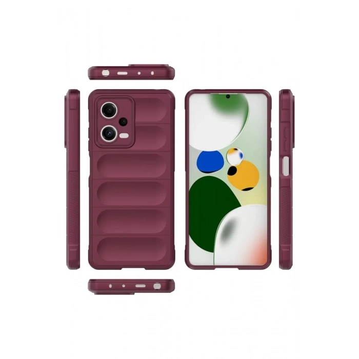 Xiaomi Poco X5 5G Kılıf Optimum Silikon - Bordo