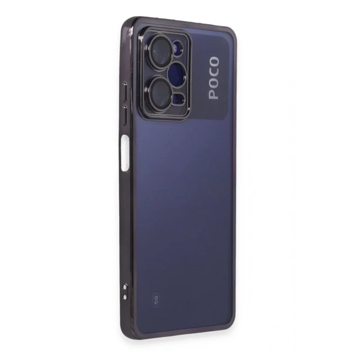 Xiaomi Poco X5 Pro 5G Kılıf Lensli Silikon - Mor