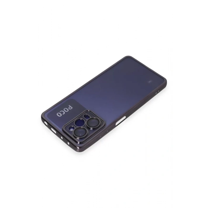 Xiaomi Poco X5 Pro 5G Kılıf Lensli Silikon - Mor