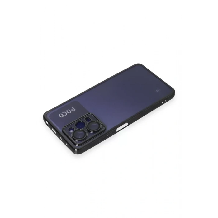 Xiaomi Poco X5 Pro 5G Kılıf Lensli Silikon - Siyah