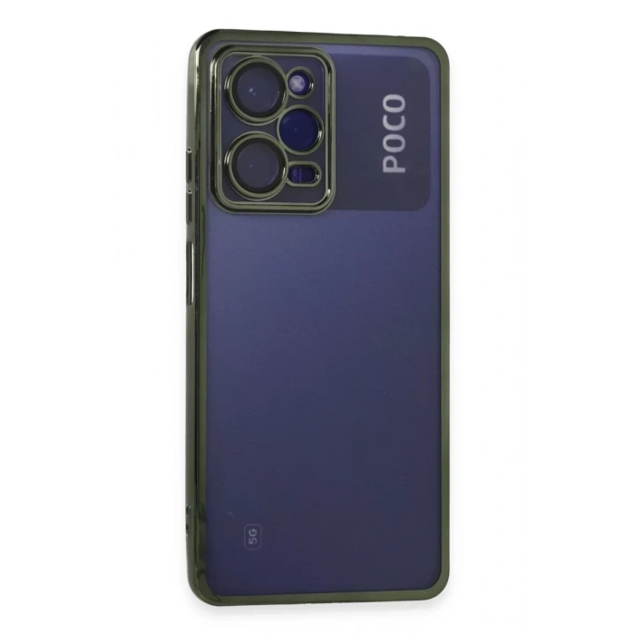 Xiaomi Poco X5 Pro 5G Kılıf Lensli Silikon - Yeşil