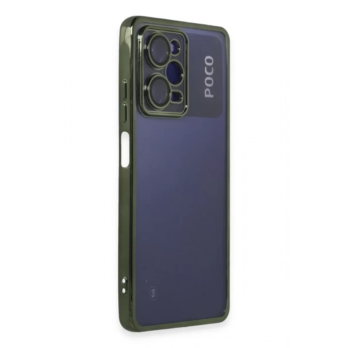 Xiaomi Poco X5 Pro 5G Kılıf Lensli Silikon - Yeşil