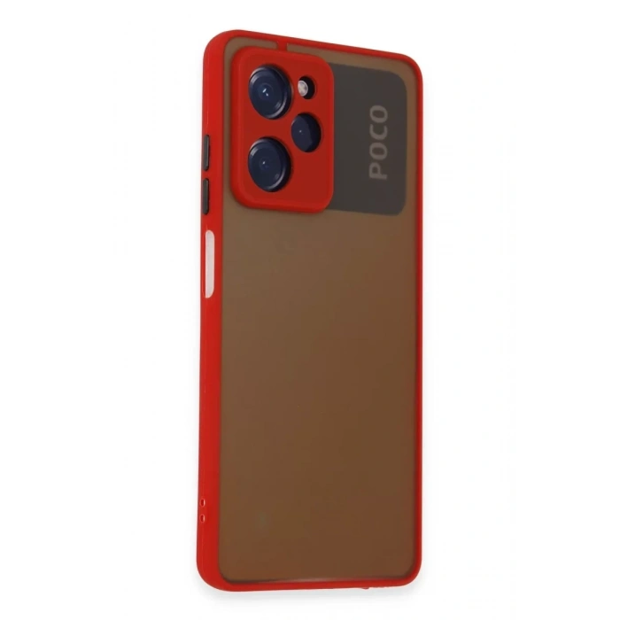 Xiaomi Poco X5 Pro 5G Kılıf Montreal Silikon Kapak - Kırmızı