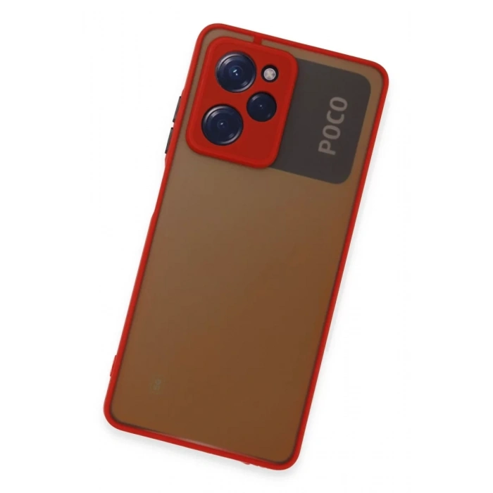 Xiaomi Poco X5 Pro 5G Kılıf Montreal Silikon Kapak - Kırmızı