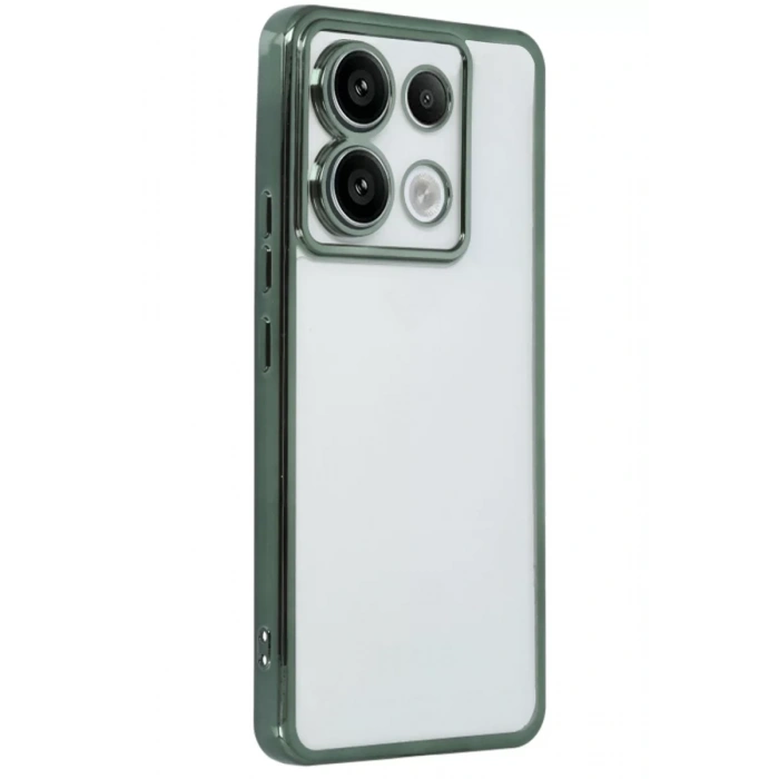 Xiaomi Poco X6 Kılıf Lensli Silikon - Yeşil