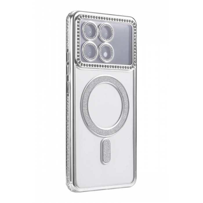 Xiaomi Poco X6 Pro Joke Simli Magneticsafe Kılıf - Gümüş