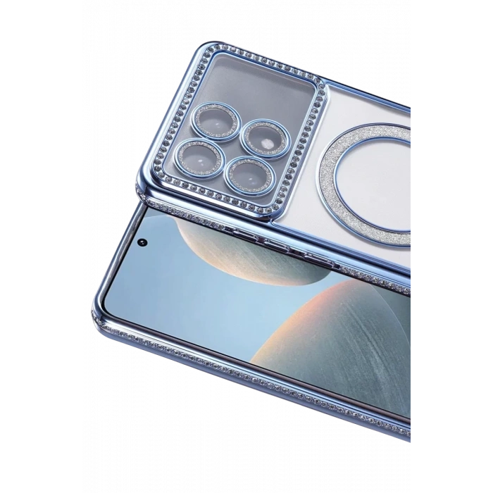 Xiaomi Poco X6 Pro Joke Simli Magneticsafe Kılıf - Mavi