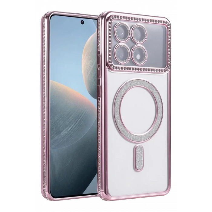 Xiaomi Poco X6 Pro Joke Simli Magneticsafe Kılıf - Pembe