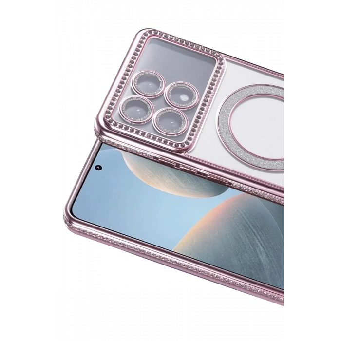 Xiaomi Poco X6 Pro Joke Simli Magneticsafe Kılıf - Pembe