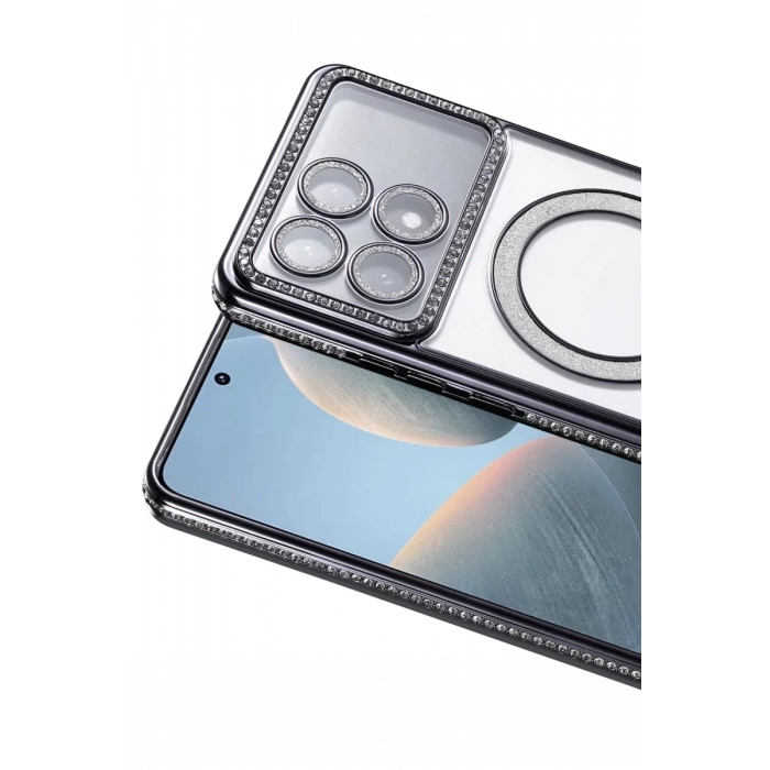 Xiaomi Poco X6 Pro Joke Simli Magneticsafe Kılıf - Siyah