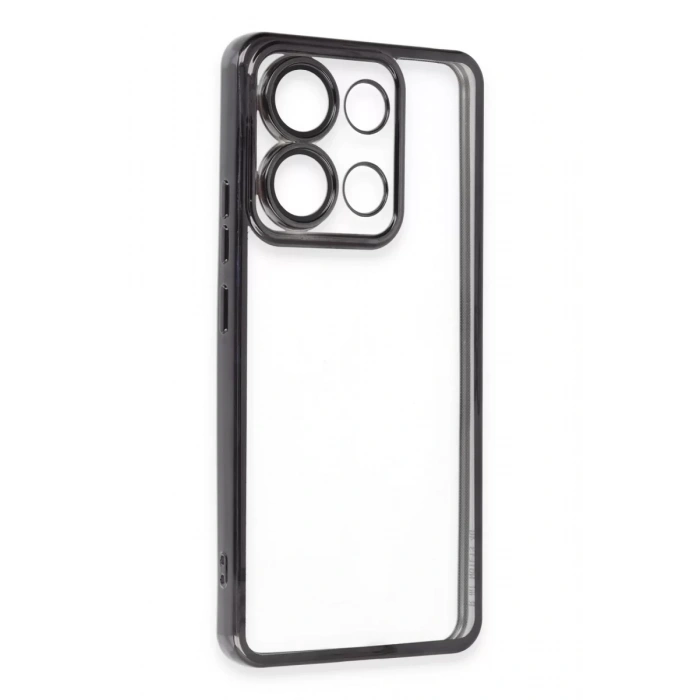 Xiaomi Poco X6 Pro Kılıf Lensli Silikon - Siyah