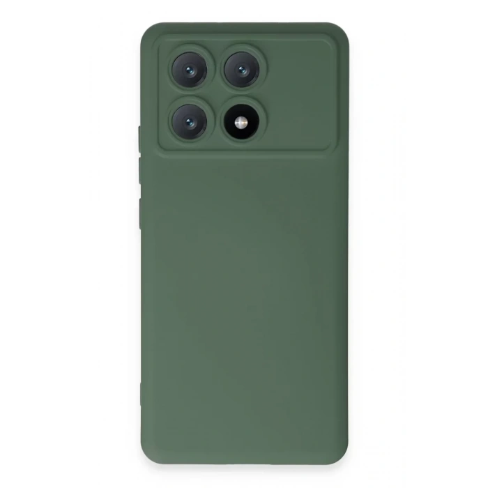 Xiaomi Poco X6 Pro Kılıf Nano içi Kadife Silikon - Koyu Yeşil