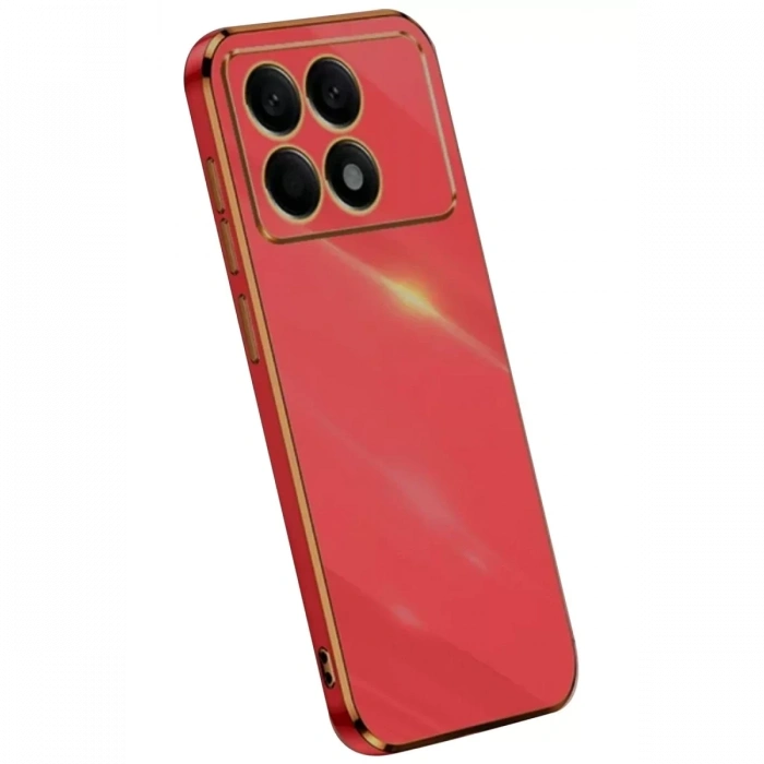 Xiaomi Poco X6 Pro Kılıf Volet Silikon - Kırmızı