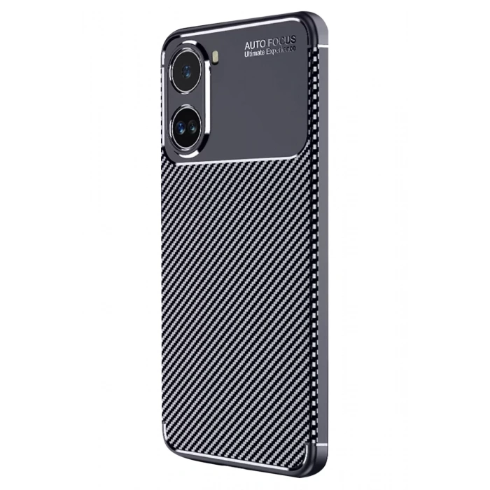 Xiaomi Poco X7 Pro Kılıf Auto Focus Karbon Kapak - Lacivert