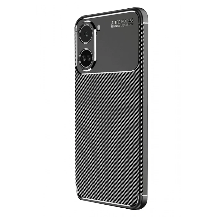 Xiaomi Poco X7 Pro Kılıf Auto Focus Karbon Kapak - Siyah