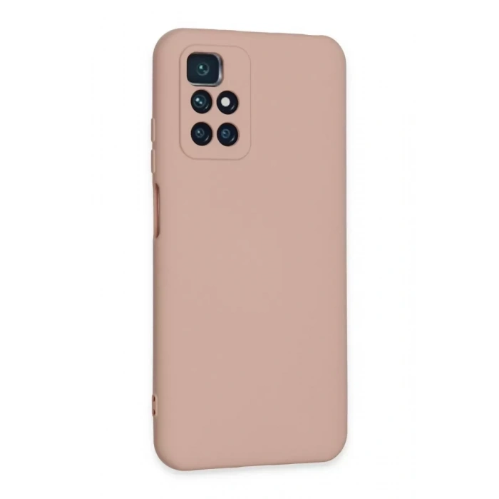 Xiaomi Redmi 10 2022 Kılıf Nano içi Kadife Silikon - Pudra
