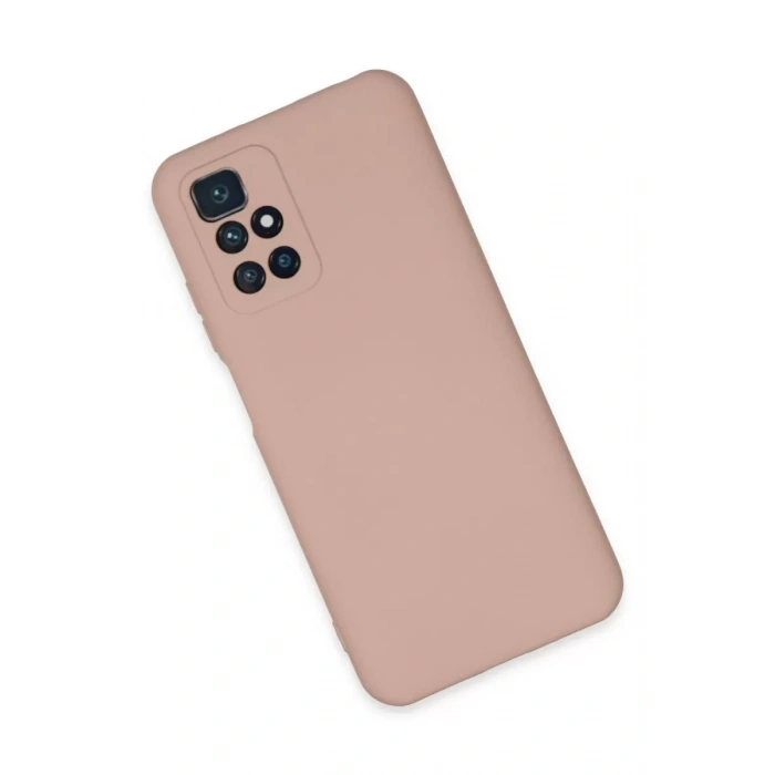 Xiaomi Redmi 10 2022 Kılıf Nano içi Kadife Silikon - Pudra