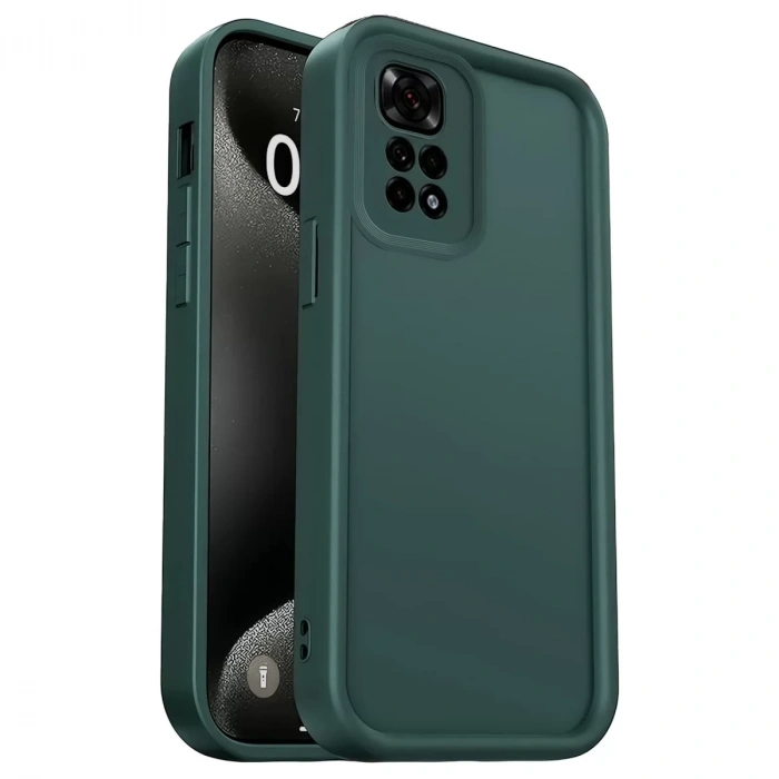 Xiaomi Redmi 10 2022 Kılıf Viera Silikon - Koyu Yeşil