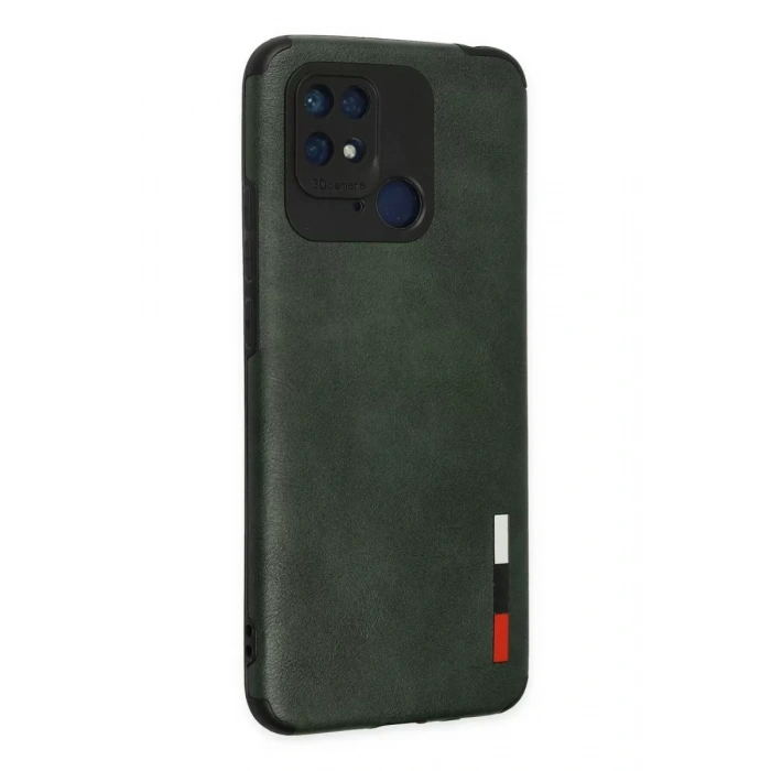 Xiaomi Redmi 10C Kılıf Loop Deri Silikon - Yeşil