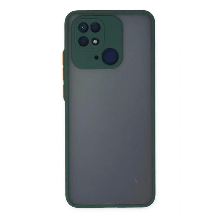 Xiaomi Redmi 10C Kılıf Montreal Silikon Kapak - Yeşil
