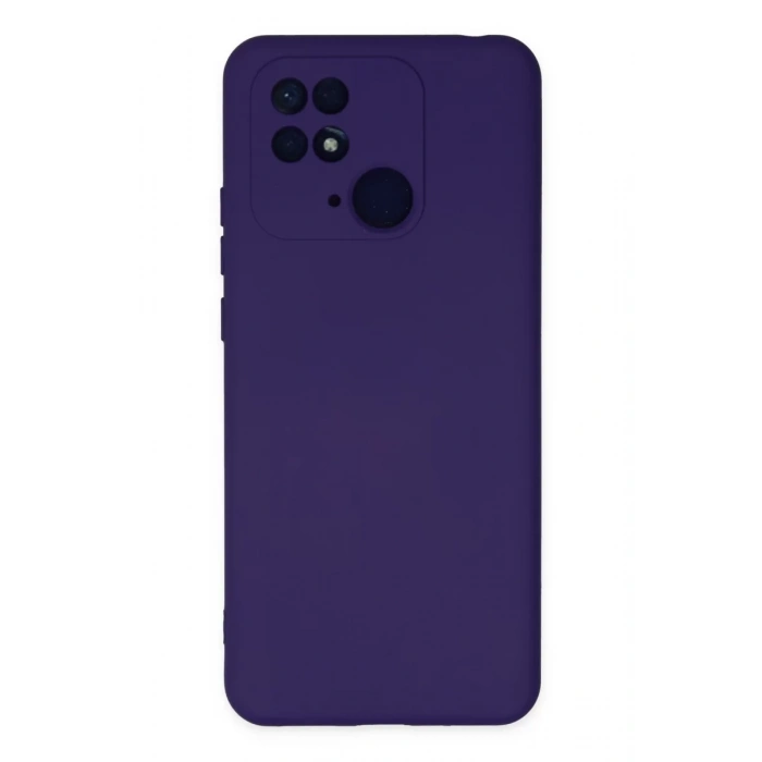 Xiaomi Redmi 10C Kılıf Nano içi Kadife Silikon - Mor