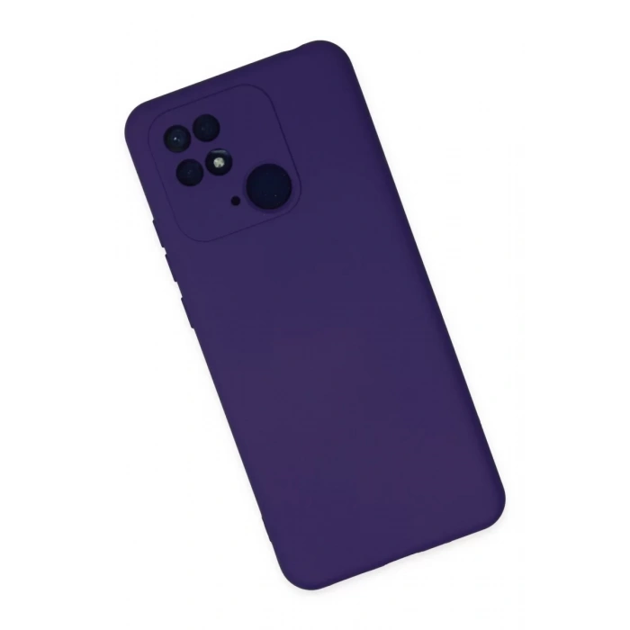 Xiaomi Redmi 10C Kılıf Nano içi Kadife Silikon - Mor