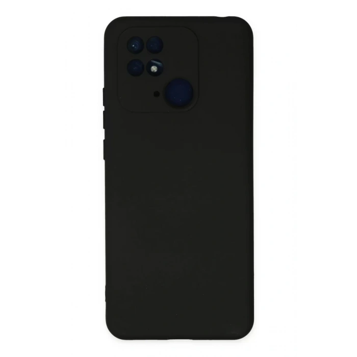 Xiaomi Redmi 10C Kılıf Nano içi Kadife Silikon - Siyah
