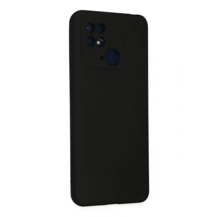 Xiaomi Redmi 10C Kılıf Nano içi Kadife Silikon - Siyah