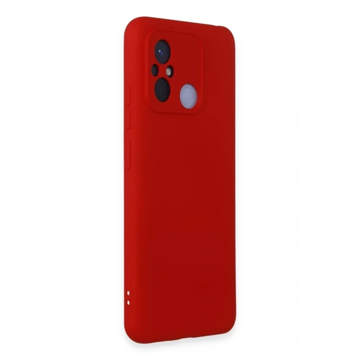 Xiaomi Redmi 12C Kılıf Nano içi Kadife Silikon - Kırmızı