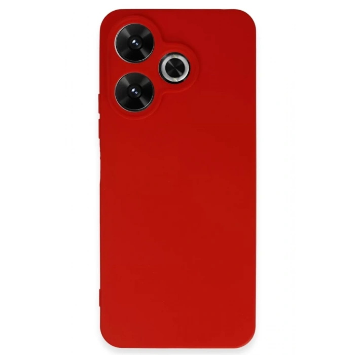 Xiaomi Redmi 13 4G Kılıf First Silikon - Kırmızı