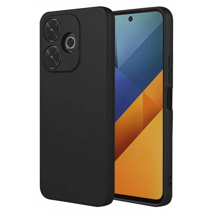 Xiaomi Redmi 13 4G Kılıf Nano içi Kadife Silikon - Siyah