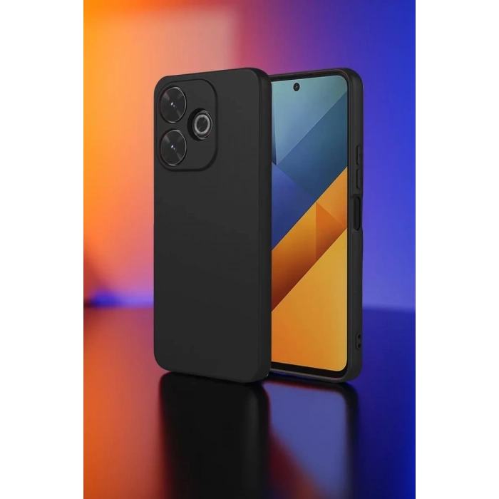 Xiaomi Redmi 13 4G Kılıf Nano içi Kadife Silikon - Siyah