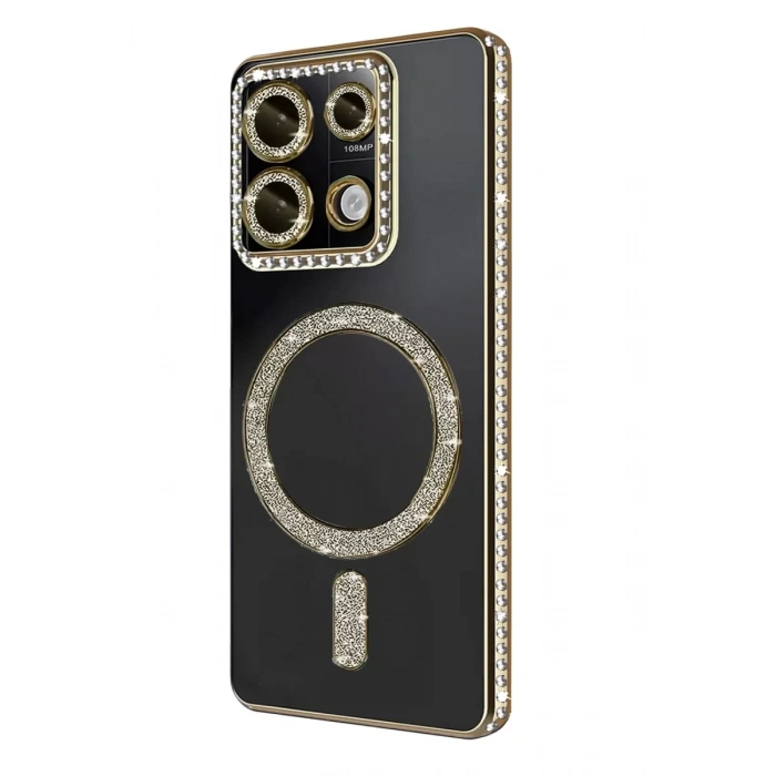 Xiaomi Redmi 13C Joke Simli Magneticsafe Kılıf - Gold
