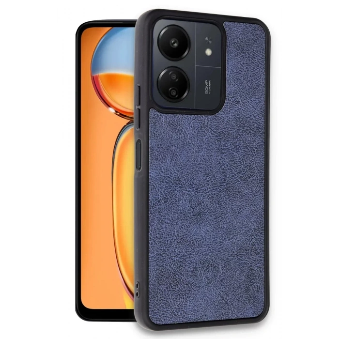 Xiaomi Redmi 13C Kılıf Aras Deri Kapak - Lacivert
