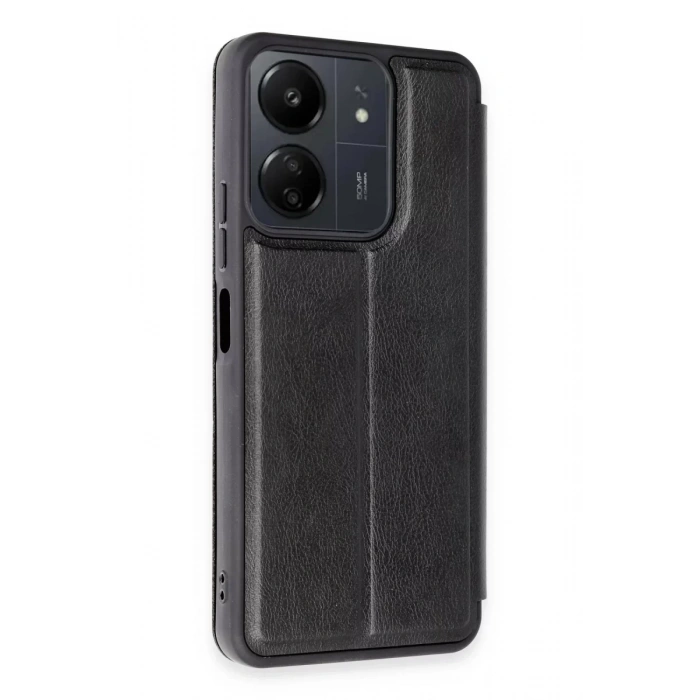 Xiaomi Redmi 13C Kılıf Flip Cover - Siyah