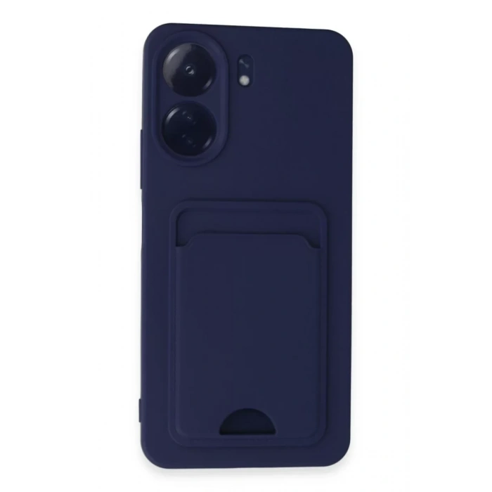 Xiaomi Redmi 13C Kılıf Kelvin Kartvizitli Silikon - Lacivert