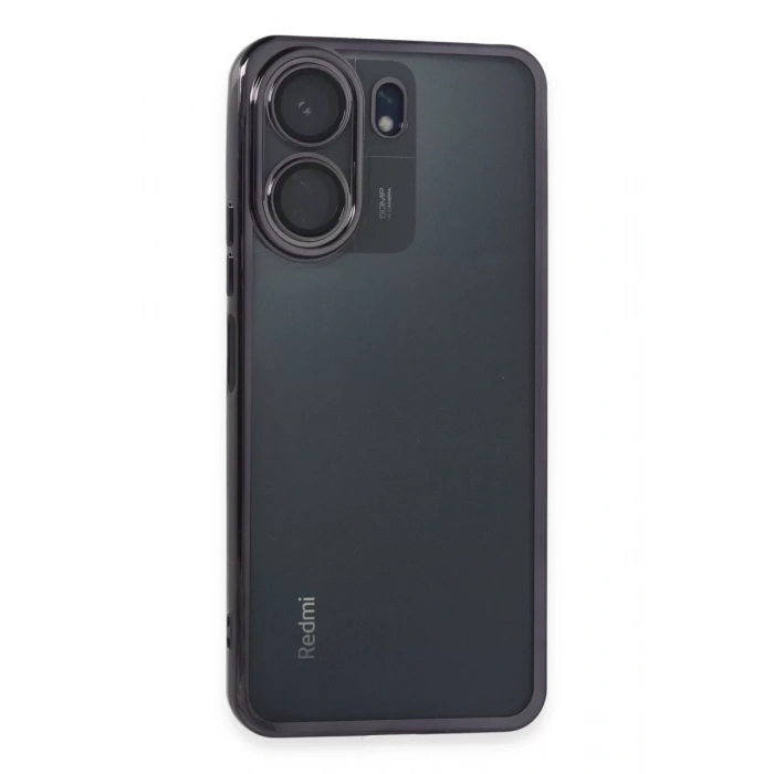 Xiaomi Redmi 13C Kılıf Lensli Silikon - Mor