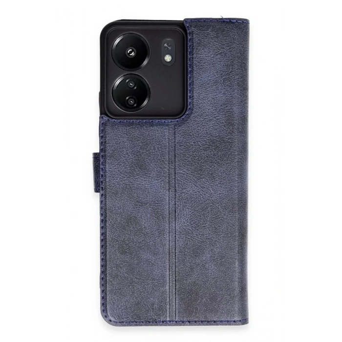 Xiaomi Redmi 13C Kılıf Trend S Plus Kapaklı Kılıf - Lacivert