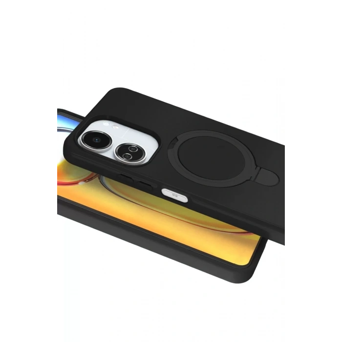 Xiaomi Redmi 13C Regal Magsafe Standlı Kapak - Siyah