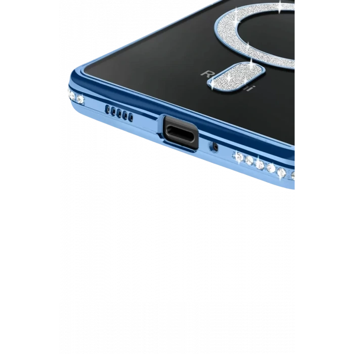 Xiaomi Redmi 14C Joke Simli Magneticsafe Kılıf - Mavi
