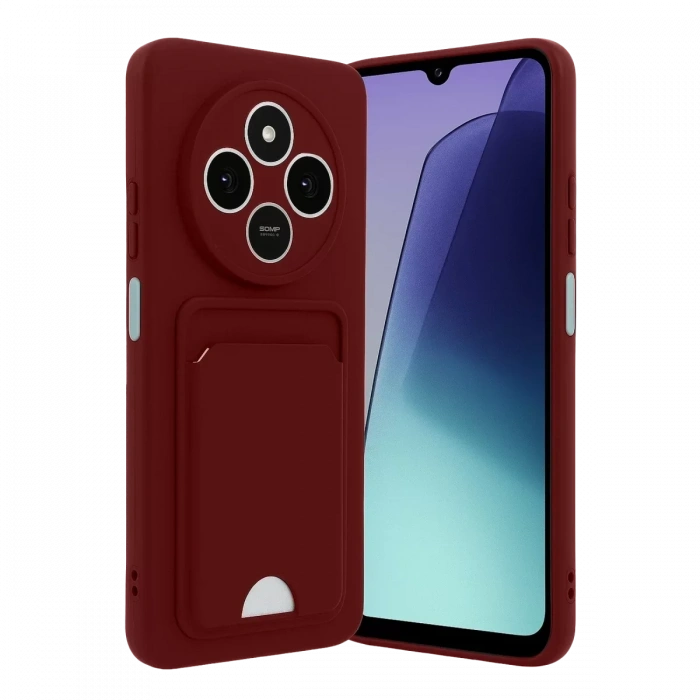 Xiaomi Redmi 14C Kelvin Kartvizitli Silikon - Bordo